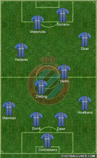 Club Brugge KV Formation 2011