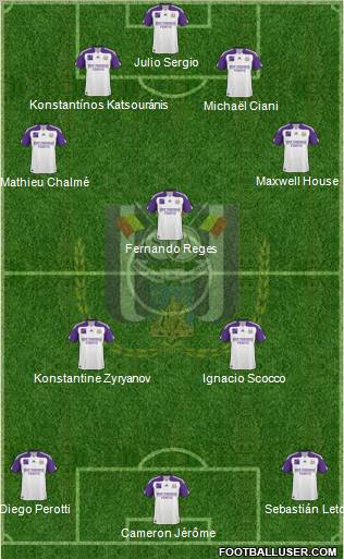RSC Anderlecht Formation 2011