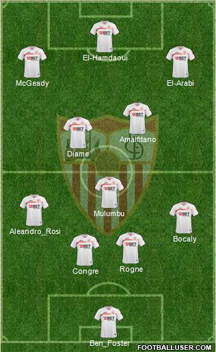 Sevilla F.C., S.A.D. Formation 2011