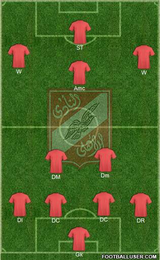 Al-Ahly Sporting Club Formation 2011