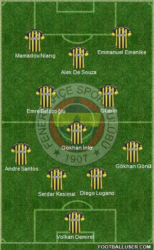 Fenerbahçe SK Formation 2011