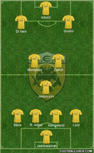 AEK Athens Formation 2011