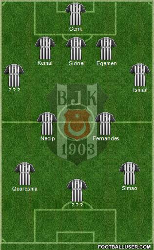Besiktas JK Formation 2011