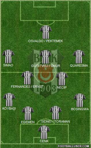 Besiktas JK Formation 2011