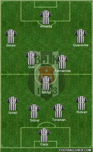 Besiktas JK Formation 2011