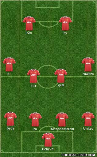 Manchester United Formation 2011