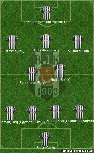 Besiktas JK Formation 2011