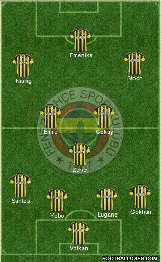 Fenerbahçe SK Formation 2011