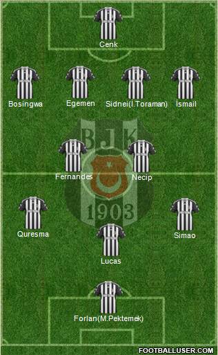 Besiktas JK Formation 2011
