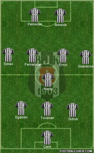 Besiktas JK Formation 2011
