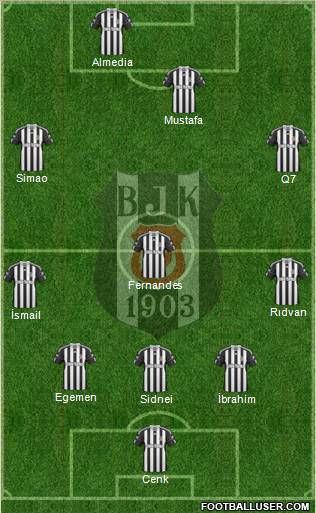 Besiktas JK Formation 2011