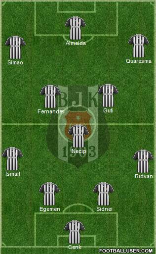 Besiktas JK Formation 2011