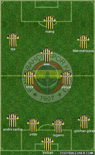 Fenerbahçe SK Formation 2011
