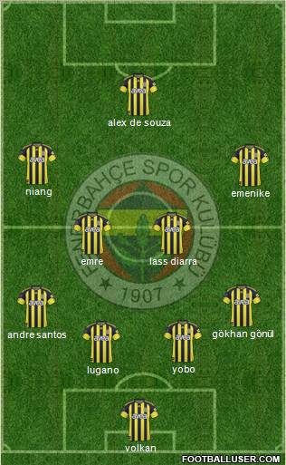 Fenerbahçe SK Formation 2011