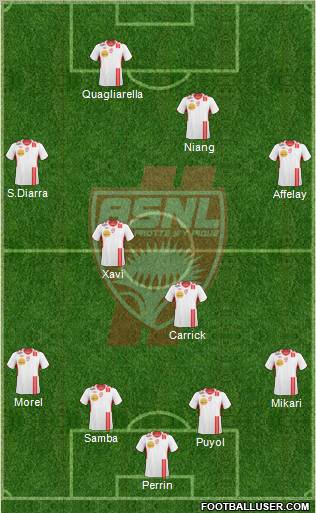 A.S. Nancy Lorraine football formation