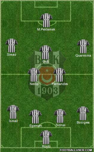 Besiktas JK Formation 2011