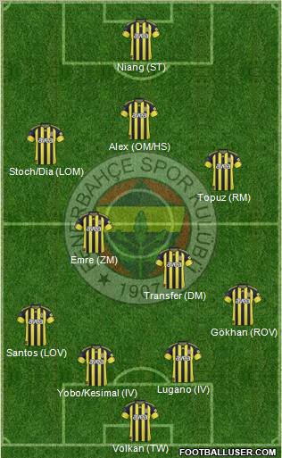 Fenerbahçe SK Formation 2011