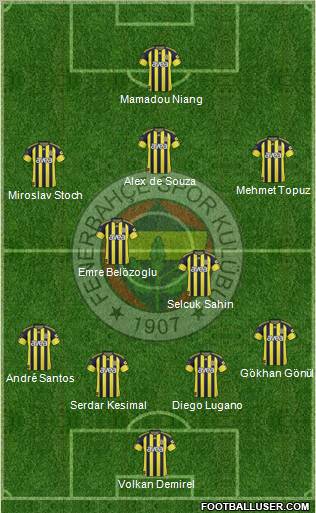 Fenerbahçe SK Formation 2011