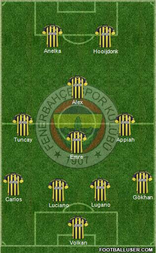Fenerbahçe SK Formation 2011