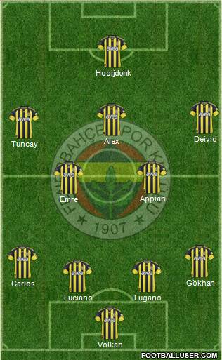 Fenerbahçe SK Formation 2011