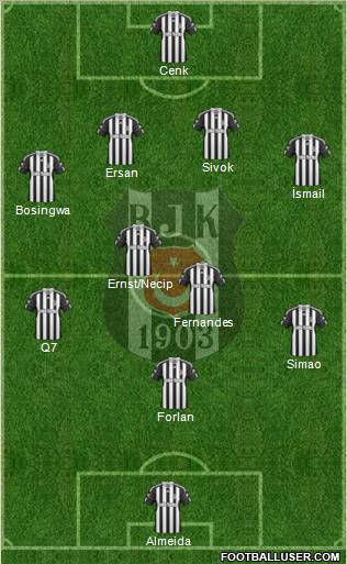 Besiktas JK Formation 2011