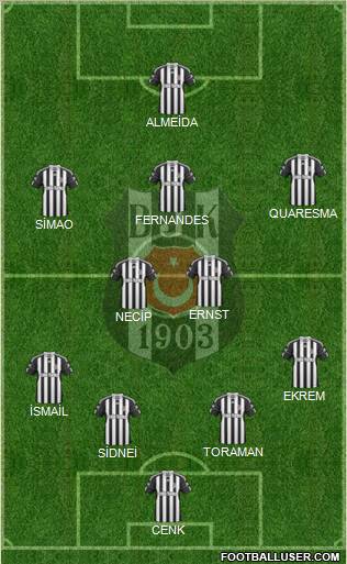 Besiktas JK Formation 2011