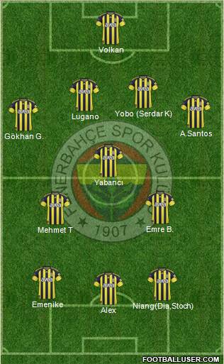 Fenerbahçe SK Formation 2011