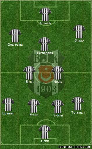 Besiktas JK Formation 2011