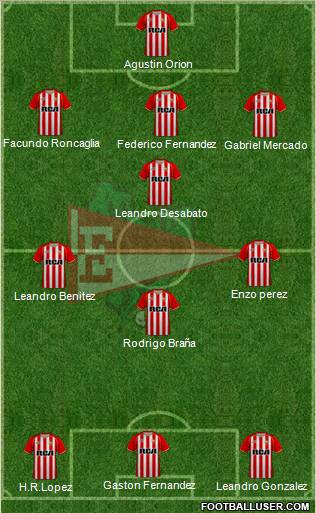 Estudiantes de La Plata football formation