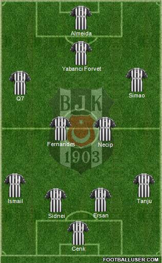 Besiktas JK Formation 2011