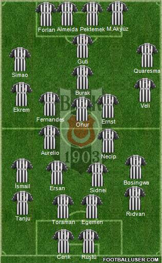 Besiktas JK Formation 2011