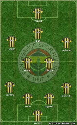 Fenerbahçe SK Formation 2011