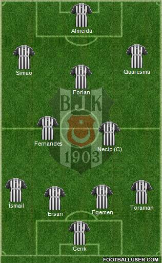 Besiktas JK Formation 2011