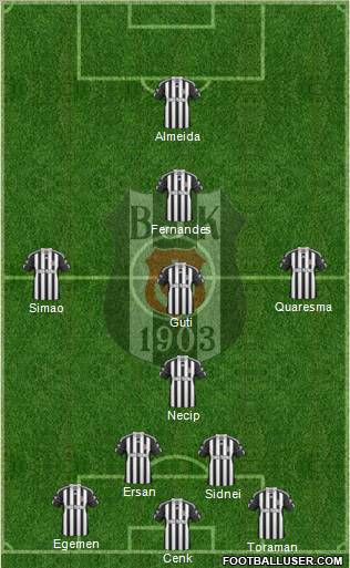 Besiktas JK Formation 2011