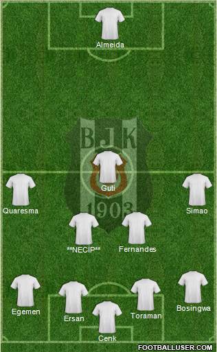 Besiktas JK Formation 2011