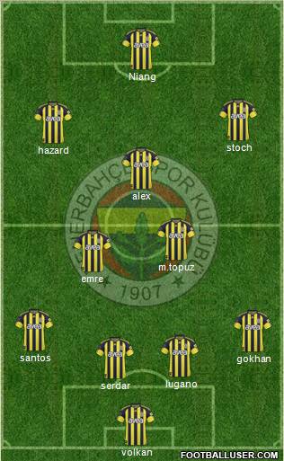 Fenerbahçe SK Formation 2011