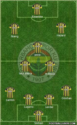 Fenerbahçe SK Formation 2011
