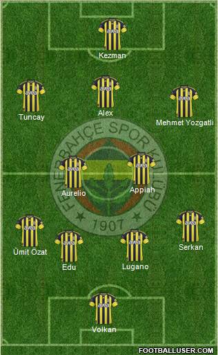 Fenerbahçe SK Formation 2011