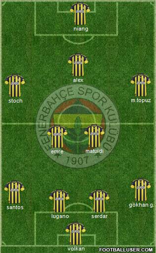 Fenerbahçe SK Formation 2011