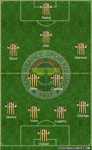 Fenerbahçe SK Formation 2011