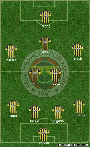 Fenerbahçe SK Formation 2011