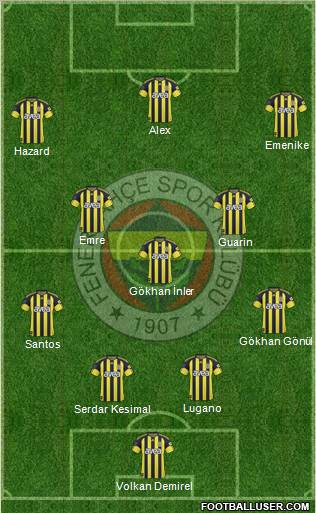 Fenerbahçe SK Formation 2011