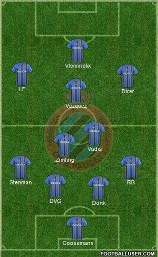 Club Brugge KV Formation 2011