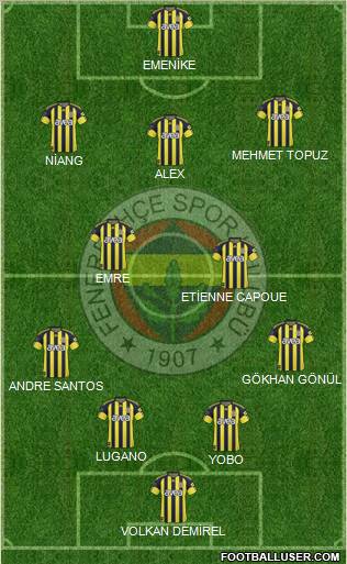 Fenerbahçe SK Formation 2011