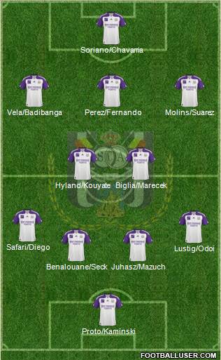 RSC Anderlecht Formation 2011