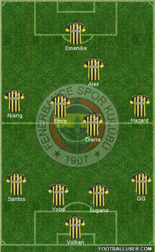 Fenerbahçe SK Formation 2011