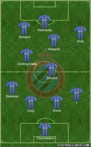 Club Brugge KV Formation 2011
