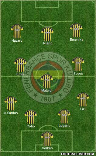 Fenerbahçe SK Formation 2011