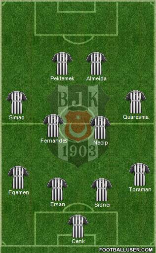 Besiktas JK Formation 2011