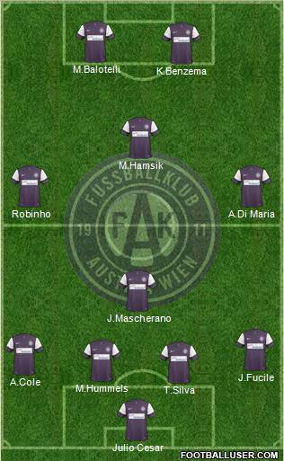 FK Austria Wien Formation 2011